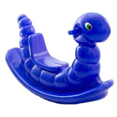 Imagem de Gangorra Nhoca Azul Lagartinha Feliz - Diversão Kids