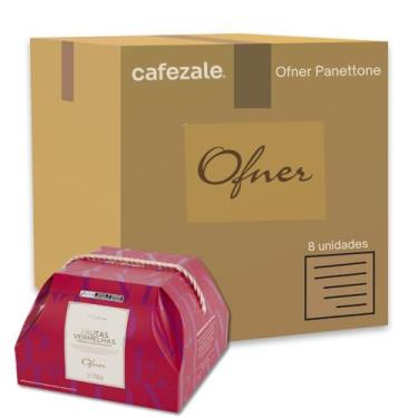 Imagem de Panettone Ofner Frutas Vermelhas Kit 8 unidades 750g