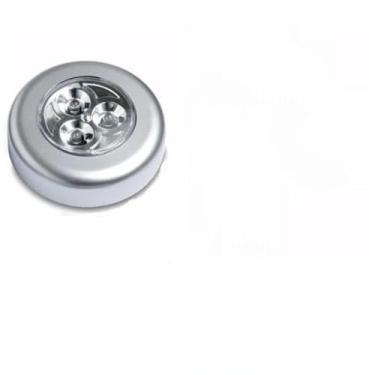 Imagem de Kit 6 Lâmpadas LED Adesivas Sem Fio Touch Pilha Portátil Luz para Armário