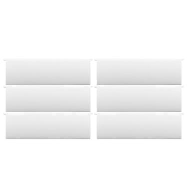 Imagem de Painéis de substituição para tampa de ventilação de exaustão de ar de secador de 10 cm 6 peças de plástico PP (11 cm C x 3,8 cm L)