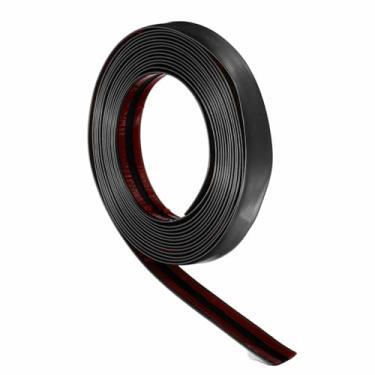 Imagem de HARFINGTON Acabamento de parede de 5 m x 2 cm, moldura de acabamento em PVC flexível, autoadesiva, faça você mesmo, tira de destaque para parede, teto, piso, armário, azulejo, borda, bordas, espelho