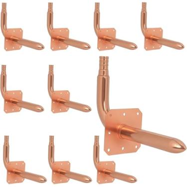 Imagem de Cotovelo de cobre de 1/2 polegada PEX Stub Out Pex-B cobre com flange de parede, acessórios PEX farpa de crimpagem para tubo PEX-B/C, conector de encanamento de cobre certificado ASTM F1807 para