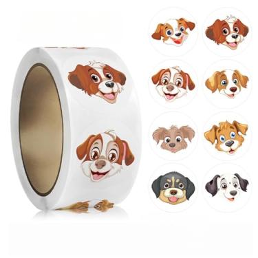 Imagem de 500 peças de rolo de adesivos de meme de cachorro, adesivos de vinil fofos à prova d'água, pacote de adesivos engraçados de cachorro para laptop, scrapbook, garrafas, diários, artesanato DIY (8