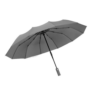 Imagem de LMJYU Guarda-chuva totalmente automático masculino negócios à prova de vento guarda-chuva chuva feminino guarda-chuva dobrável