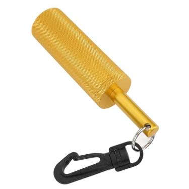Imagem de Garosa Agitador Subaquático, Fabricante de Ruído de Mergulho Em Liga de Alumínio Com Gancho de 360°, Campainha de Sinalização Leve de 65g para Mergulhadores, Mergulho Com Snorkel e Comunicação (Ouro)