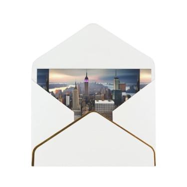 Imagem de SKKNT New York Fashion City Print Cartões comemorativos para todas as ocasiões, convites de festa de aniversário de casamento, 12,7 x 15,2 cm