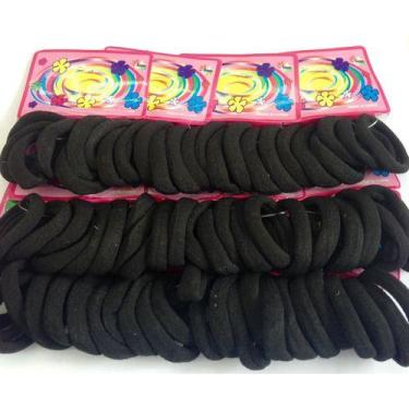 Imagem de Lacinho de cabelo rabicó c/72 peças - Poderosa Sempre, preto
