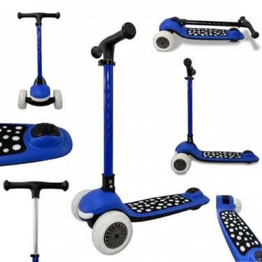 Imagem de Patinete Joy Infantil LED Brilhante Suporta 80kg com Musical via Bluetooth Altura Ajustável JYA
