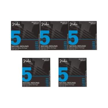 Imagem de Conjunto De Cordas Para Baixo Elétrico 5 10 Peças Aço Carbono Liga Hex