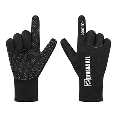 Imagem de Newmind Luvas de mergulho de 5 mm, neoprene, flexíveis, luvas de cinco dedos para snorkeling, natação, surf, vela, caiaque, mergulho esportivos, P