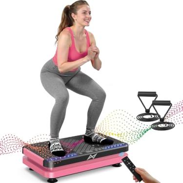 Imagem de AXV Placa vibratória fitness plataforma exercício máquina de exercício vibratório drenagem linfática agitação corpo inteiro tremor suporte vibratório shake board esporte academia para perda de peso