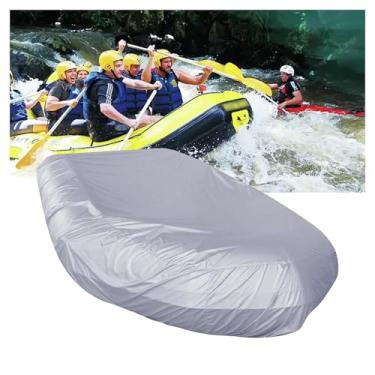 Imagem de Capas de bote 7 tamanhos, capa inflável para barcos de pesca resistente a UV para barcos infláveis pequenos e rígidos, cinza - 30 a 30 metros