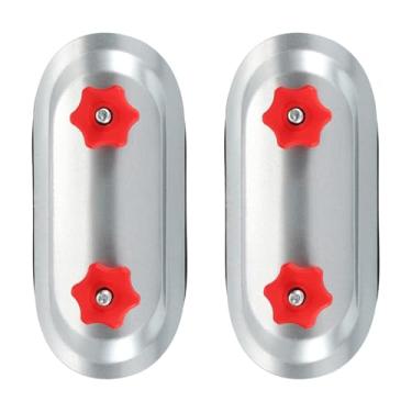 Imagem de PATIKIL 2 peças de porta de acesso de duto redondo de 10 cm, tampa de duto de aço galvanizado para porta de acesso de manutenção de dutos com botões ajustáveis de junta de borracha para inspeção de