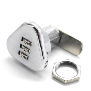 Imagem de Triângulo Combinação Cam Lock 3 códigos senha para armário de caixa MMS256 1 peça (C 24 mm)