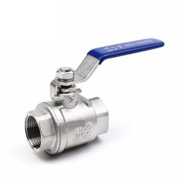 Imagem de BSPT 1/10.2 cm 3/20.3 cm 1/5.1 cm 3/10.2 cm 2.5 cm 1-1/10.2 cm 1-1/5.1 cm fêmea de aço inoxidável SS304 2P válvula de esfera de porta completa 1 peça (3/20.3 cm)