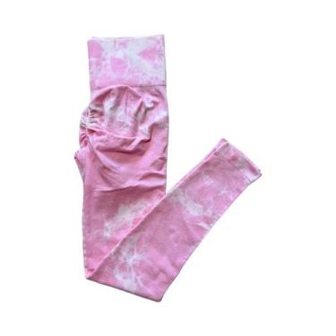 Imagem de Leggings Femininas de Cintura Alta Tiedye - Sem Costura para Yoga, Tre