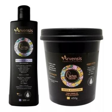 Imagem de Kit Arvensis Cachos Ondulado Ativador 500Ml Geleia Alta 450G