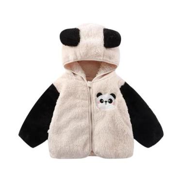 Imagem de Jaqueta De Inverno Para Crianças Com Capuz De Urso, Moletom Espesso E 