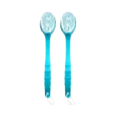 Imagem de Escova De Banho Com Cabo Longo E Cerdas Macias, Esfregão Para Costas, 