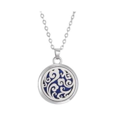 Imagem de Colar Difusor De Óleo Essencial Em Aço Inoxidável Para Mulheres, Pinge