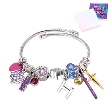 Imagem de Covanlumci Pulseira KPop Merch KPop para mulheres, berloques, presentes de caçador, para fãs da Coreia, acessórios pop, joias, amizade, mercadoria, presentes de Dia dos Namorados