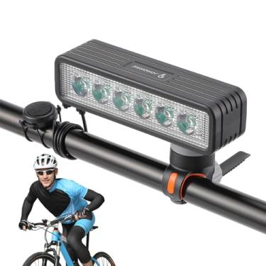 Imagem de Lanterna para Bicicleta,Buzina de 120 Decibéis e Lâmpada de Alta Brilho - Luz de Bicicleta de 500 LM | Para Ciclismo Urbano Noturno e Estrada Exterior em Cidade e Rua