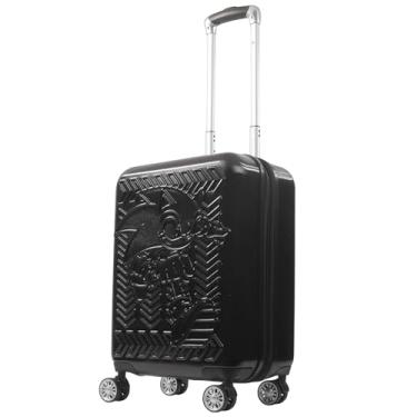 Imagem de FUL Mala de mão Sonic the Hedgehog, mala giratória expansível de 53 cm, preta