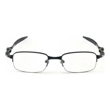 Imagem de Armação de óculos, lentes fixadas com molas metálicas.