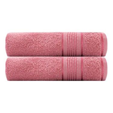 Imagem de Kit 2 Toalhas de Banho Monarca: Tamanho Ideal e Toque Macio em 100% Al