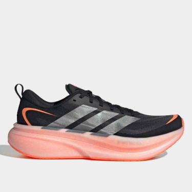 Imagem de Tênis Adidas Supernova Glide Masculino, Preto, Laranja, 44