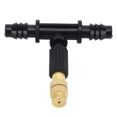 Imagem de 10 peças de bocal de água de nebulização, acessório de resfriamento de irrigação de jardim com conector T, para mangueira 8 12