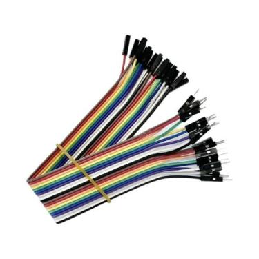 Imagem de Cabo Jumper Dupont De 20 Pinos, 20cm, Macho Para Macho/Fêmea, Para Kit