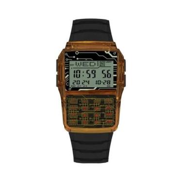 Imagem de Relógio Esportivo De Luxo Masculino Com Calculadora, Display LED, Puls