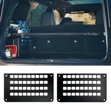 Imagem de Vvwmluui Painel MOLLE de metal para Honda Passport 2026, painel de armazenamento organizador de porta-malas funcional com ferragens de montagem, placa divisória preta, acessórios Honda Passport 2026