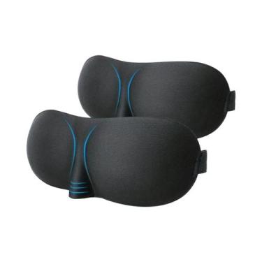 Imagem de Máscara De Dormir 3D Acolchoada Macia, Protetor Ocular Bloqueador De L