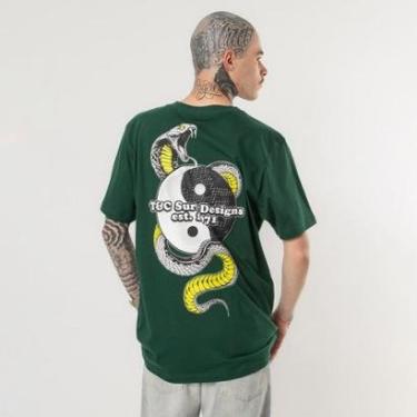 Imagem de Camiseta Town & Country Classic King Snake Verde-Masculino
