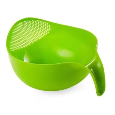 Imagem de Acouto Tigela e Peneira Multifuncional para Lavadora de Arroz Com Alça - Coador de Quinoa de Plástico Resistente Ao Calor Enxágue Sem Esforço de Arroz, Vegetais e Frutas - Cozinhar Utensílios de