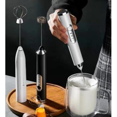 Imagem de Mini Mixer Portátil Misturador de Bebidas Batedor Espumador de Leite USB Recarregável Cozinha Cafe Ovo