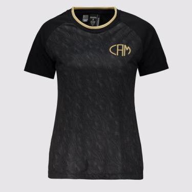 Imagem de Camisa Atlético Mineiro Eletrizante Feminina Preta - Braziline, P