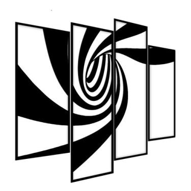 Imagem de Quadro decorativo alto relevo mosaico 32x44cm quarto - Decoraset