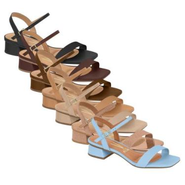 Imagem de Sandalia Vizzano Feminina Tira Unica Salto Baixinho Bloco 6454.111 - O