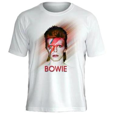 Imagem de Camiseta David Bowie Stamp Unissex em Algodão Manga Curta-Unissex