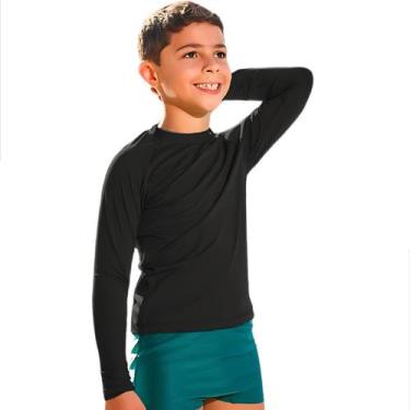 Imagem de Blusa Térmica Infantil Juvenil Unissex Camisa Proteção Solar Uv50+ Man