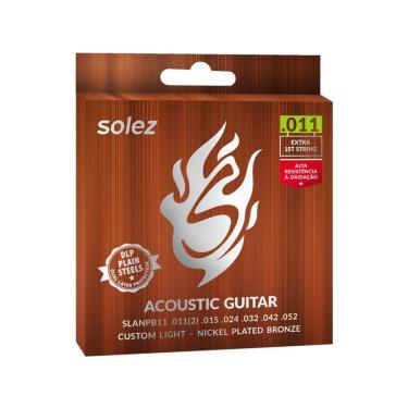 Imagem de Encordoamento Para Violão Aço Slanpb11 Phosphor Bronze Solez
