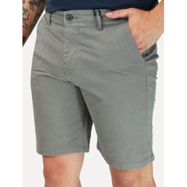 Imagem de Bermuda Tommy Hilfiger Sarja Brooklyn 9in Cinza Tamanho Calças:38