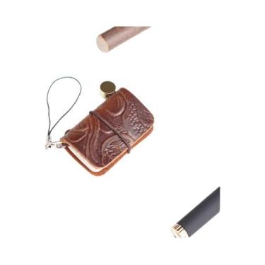 Imagem de Caderno De Viagem Ultra Mini Estilo Couro Retrô, 32 Folhas, 64 Páginas