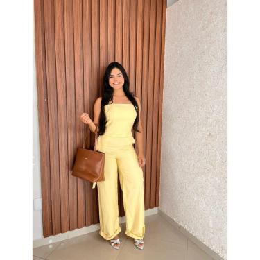 Imagem de Macacão Longo Pantalona De Alça Modelo Cago Crisconf-Feminino