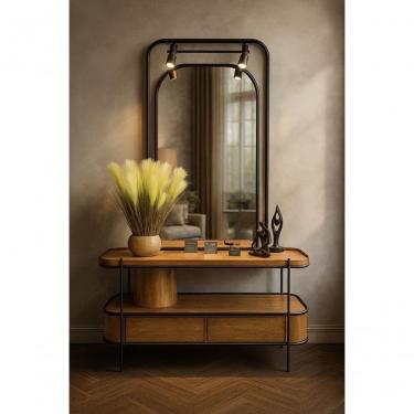 Imagem de Aparador Rústico Em Metal E Madeira Imperiale Solare
