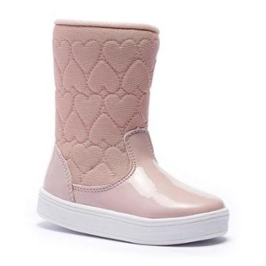Imagem de Bota Tênis Infantil Feminina Tininha Menina Bordado Coração-Feminino