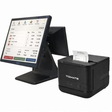 Imagem de Kit Computador PDV Tela Dupla Touchscreen 15.6 pol. com Impressora 80m